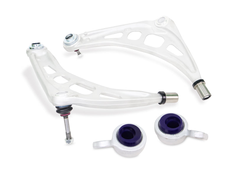 SuperPro 2000 BMW 323Ci Base Front Alloy Lower Control Arm Set (+Caster)