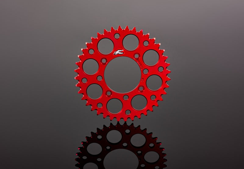 Renthal 2019 GasGAs TXE Rear Grooved Sprocket - Red 520-40P Teeth