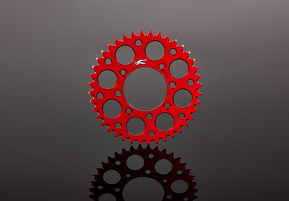 Renthal 2019 GasGAs TXE Rear Grooved Sprocket - Red 520-40P Teeth