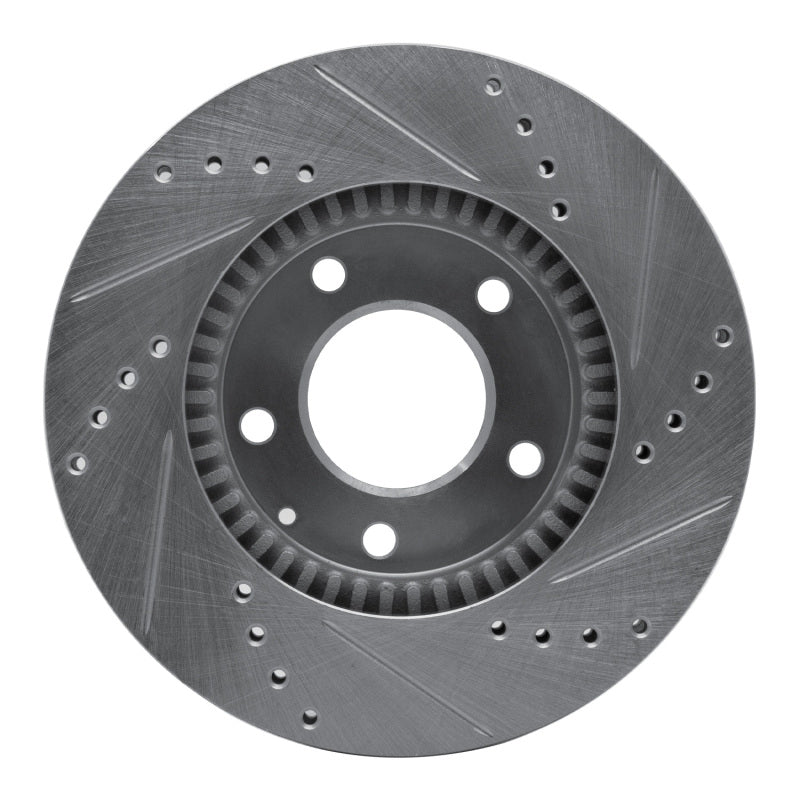 R1 Concepts R1 95-06 Mazda MPV Front Left Drilled & Slotted Silver Brake Rotor