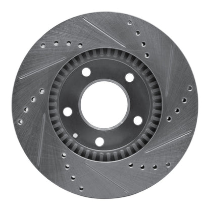 R1 Concepts R1 95-06 Mazda MPV Front Left Drilled & Slotted Silver Brake Rotor
