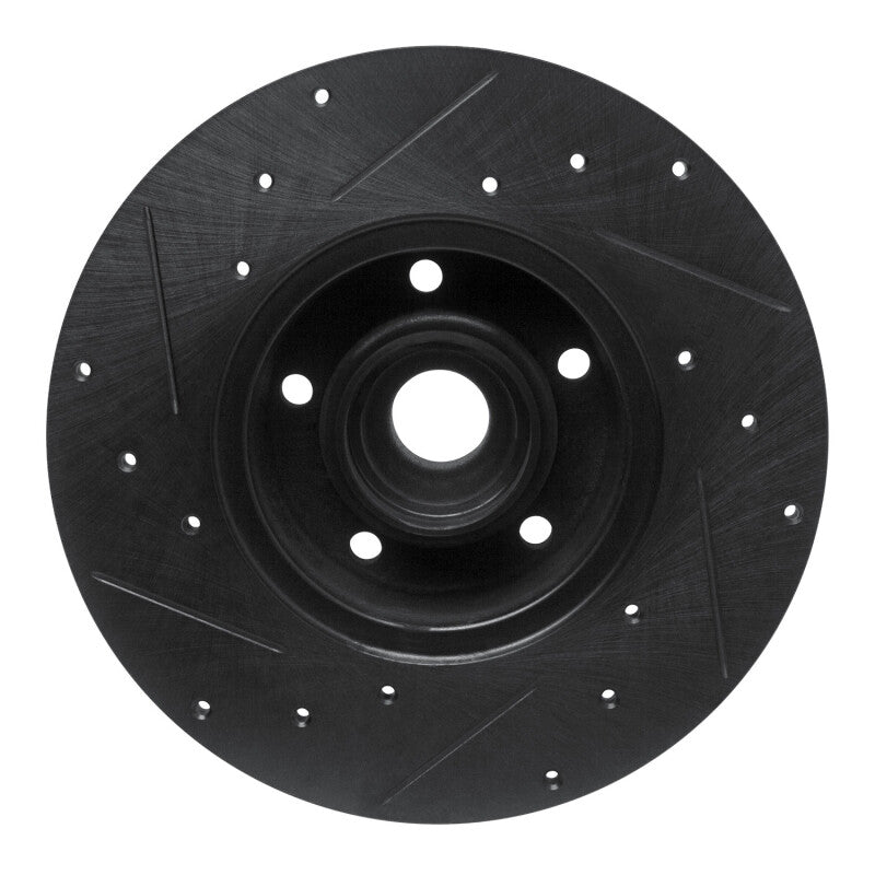 R1 Concepts R1 79-85 Volkswagen Type 2 Front Right Drilled & Slotted Black Brake Rotor