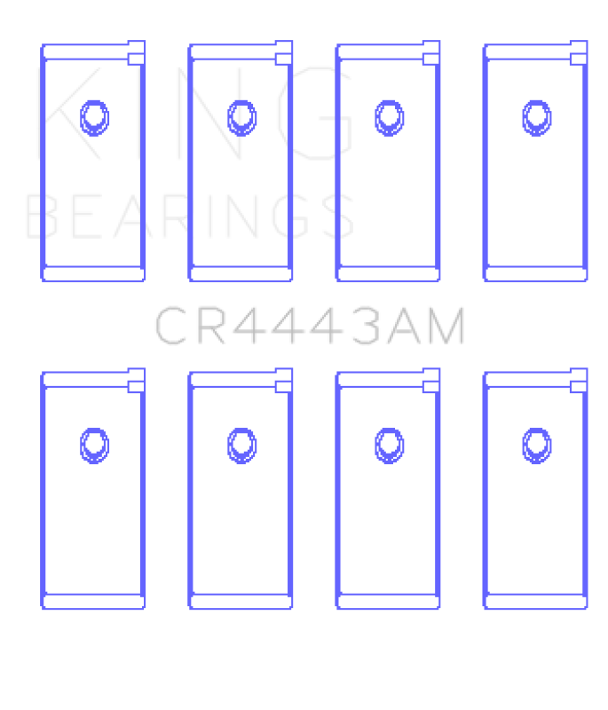 King Engine Bearings Datsun H-20 (Size +0.75mm) Connecting Rod Bearing Set