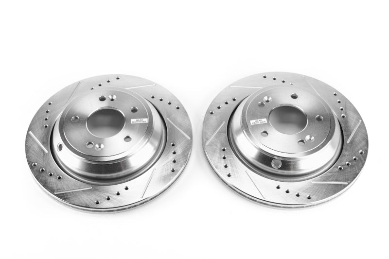 PowerStop Power Stop 11-16 Hyundai Equus Rear Evolution Drilled & Slotted Rotors - Pair