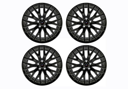 Ford Racing 15-16 Mustang GT 19X9 and 19X9.5 Wheel Set with TPMS Kit - Matte Black
