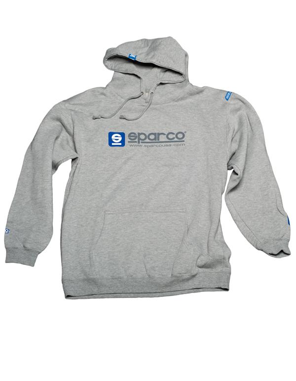 Sparco Sweatshirt Hooded WWW Grey Xsml
