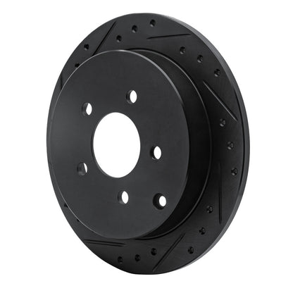 R1 Concepts R1 01-07 Buick Rendezvous Rear Left Drilled & Slotted Black Brake Rotor