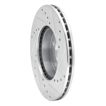 R1 Concepts R1 90-05 Buick Skylark Front Left Drilled & Slotted Silver Brake Rotor