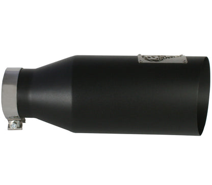 aFe MACH Force-Xp Universal Exhaust Tip 4 IN Inlet x 7 IN Outlet x 18 IN L