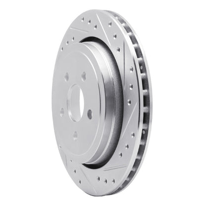 R1 Concepts R1 89-95 Chrysler Daytona Rear Right Drilled & Slotted Silver Brake Rotor