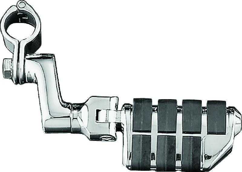 Kuryakyn Dually ISO Offset Highway Pegs With 1-1/4inch Clamp Chrome (Pair)
