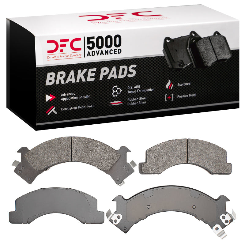DFC 88-97 Chevrolet W3500 Gas Engine Front 5000 Advanced Semi Metallic Brake Pads