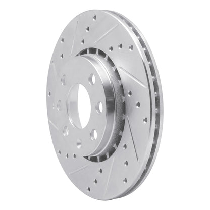 R1 Concepts R1 06-10 Fiat Punto (Mexico) Front Left Drilled & Slotted Silver Brake Rotor
