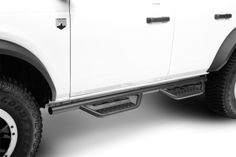 N-Fab 21-22 Ford Bronco 4 Door SRW RS Nerf Step - Full Length - 2in - Tex. Black