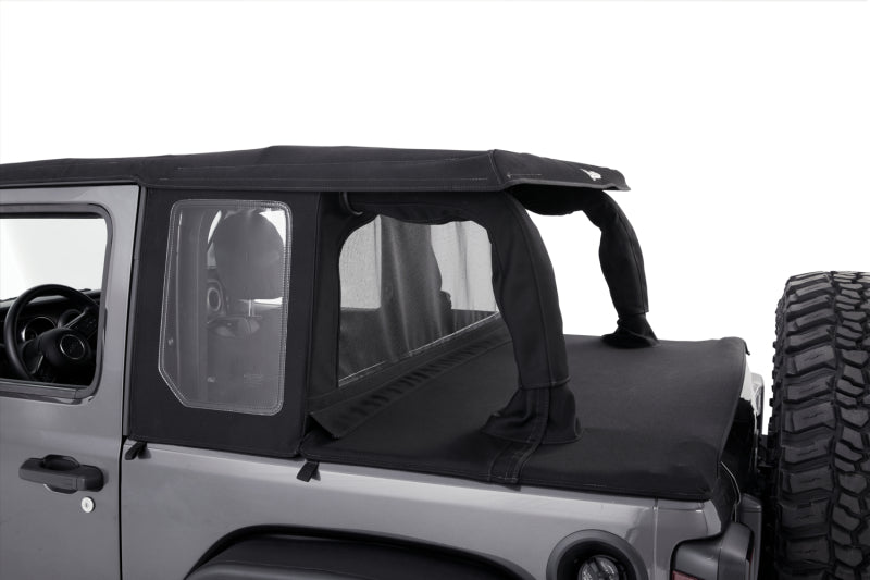 Bestop 18-26 Jeep Wrangler JL 2-Door Halftop Conversion Kit (Black Diamond)