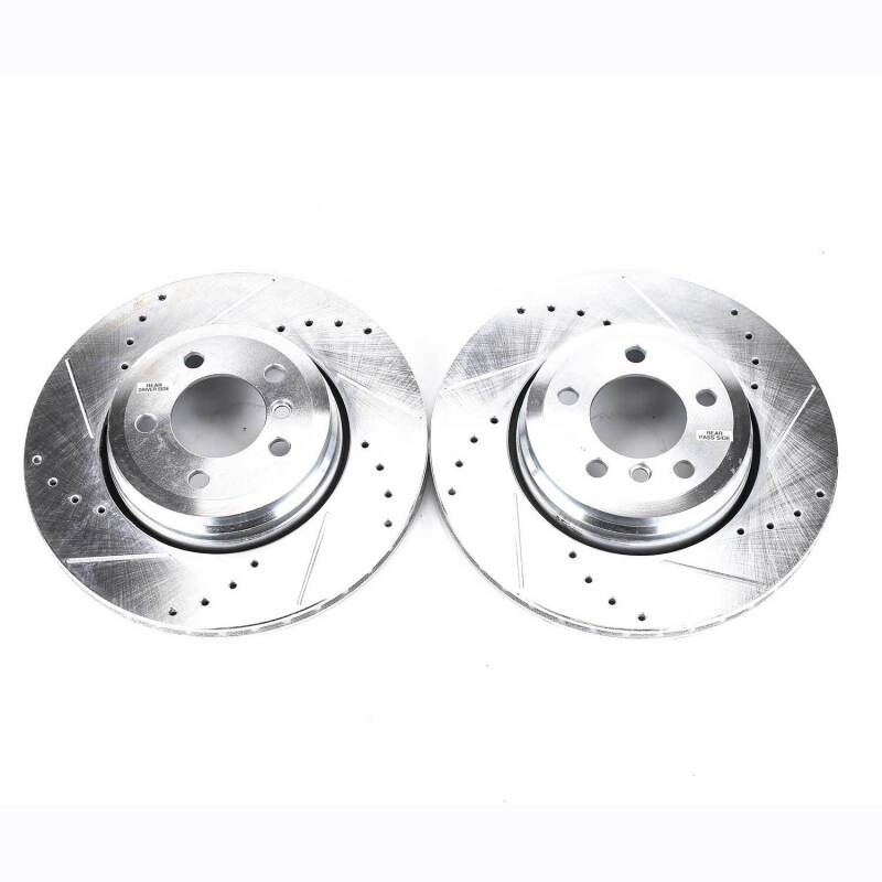 PowerStop Power Stop 02-05 BMW 745i Rear Evolution Drilled & Slotted Rotors - Pair