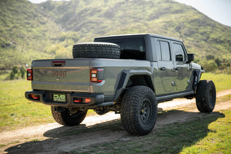 DV8 Offroad 2020+ Jeep Gladiator JT Adjustable In-Bed Tire Carrier