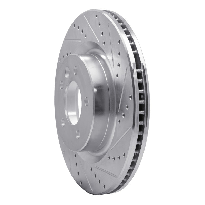 R1 Concepts R1 05-09 Land Rover Range Rover Sport Front Right Drilled & Slotted Silver Brake Rotor