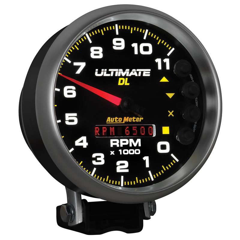 Autometer 5 inch Ultimate DL Playback Tachometer 11000 RPM - Black