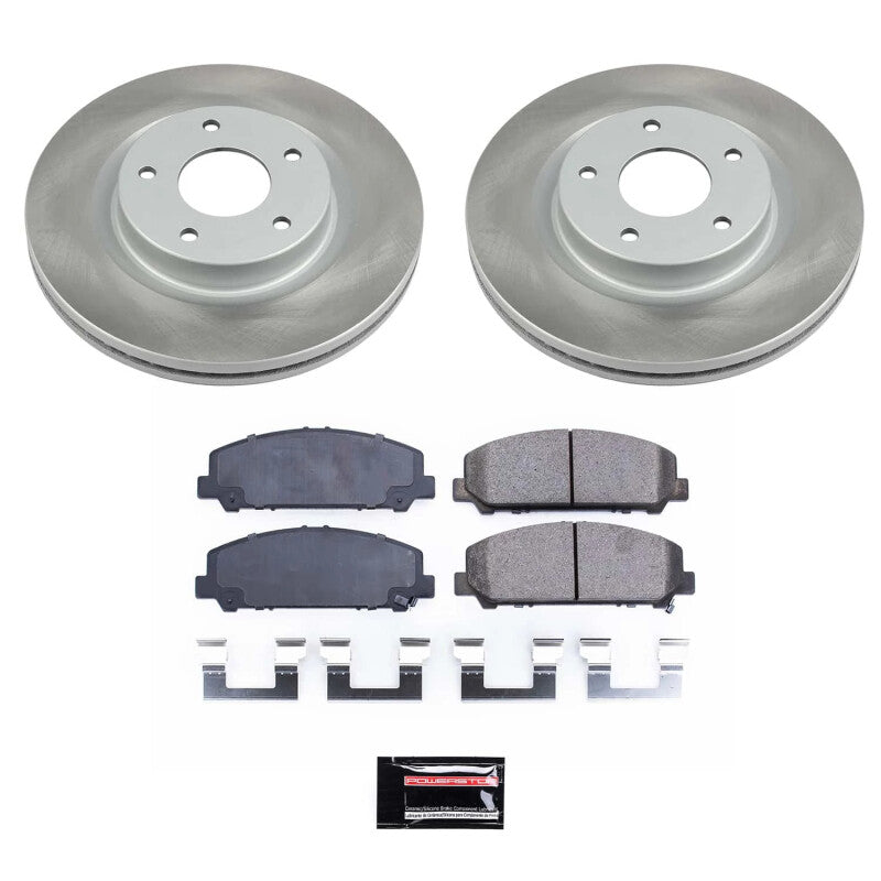 PowerStop Power Stop 08-10 Nissan TITAN Front Semi-Coated Rotor Kit