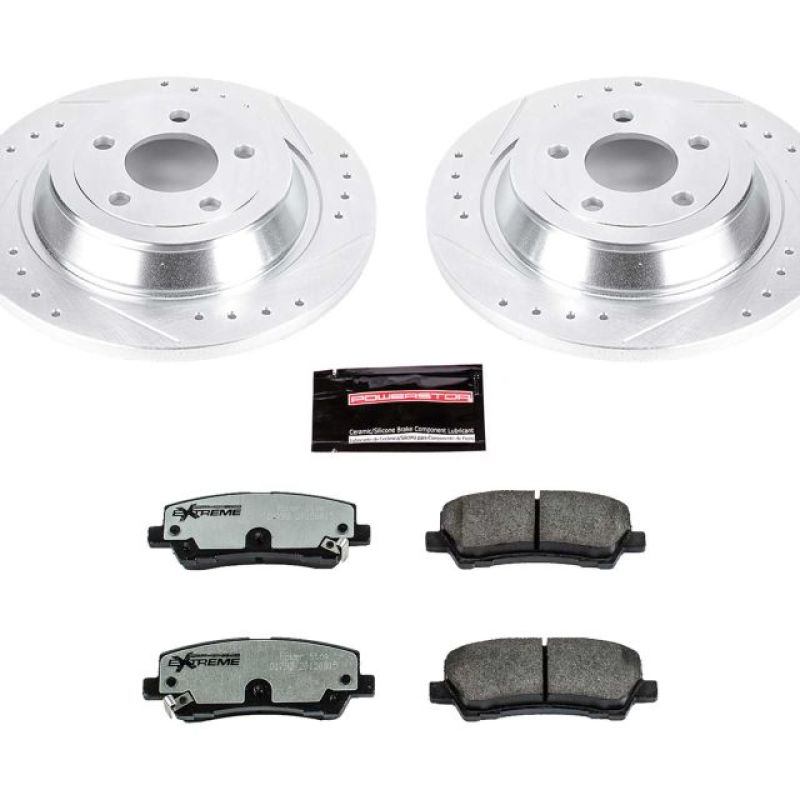 PowerStop Power Stop 15-19 Ford Mustang Rear Z26 Street Warrior Brake Kit