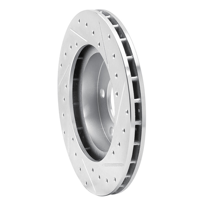 R1 Concepts R1 93-97 Chrysler CONCORDE Front Left Drilled & Slotted Silver Brake Rotor