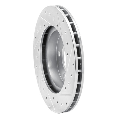 R1 Concepts R1 93-97 Chrysler CONCORDE Front Left Drilled & Slotted Silver Brake Rotor