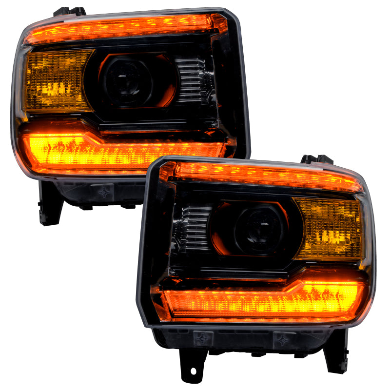 ORACLE Lighting Oracle 14-15 GMC Sierra Headlight DRL Upgrade Kit - ColorSHIFT w/ Simple Controller