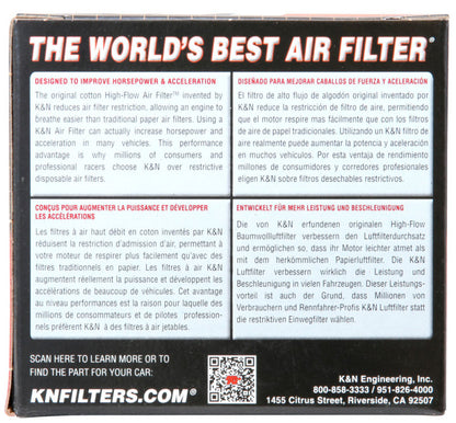 K&N Engineering K&N 1-3/4in FLG 4 X 2-7/8in B 3 X 2in T 2-3/4in L Universal Clamp-On Air Filter