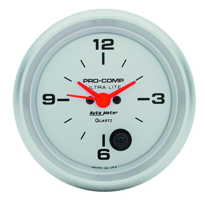 Autometer Ultra-Lite 66.7mm 12V Short Sweep Electronic Clock