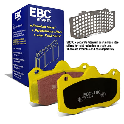 EBC 11+ Mclaren MP4-12C 3.8 Twin Turbo Yellowstuff Rear Brake Pads