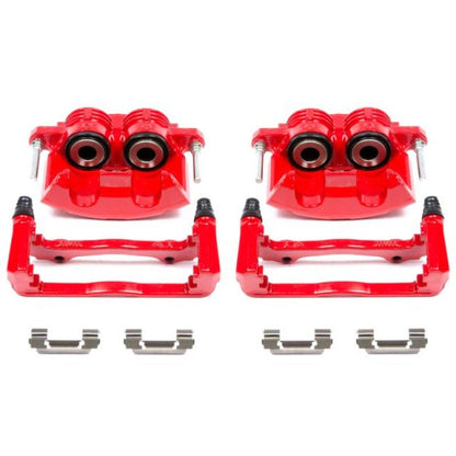 PowerStop Power Stop 98-02 Chevrolet Camaro Front Red Calipers w/Brackets - Pair