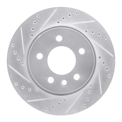 R1 Concepts R1 10-17 Volkswagen AMAROK (Mexico) Front Left Drilled & Slotted Silver Brake Rotor