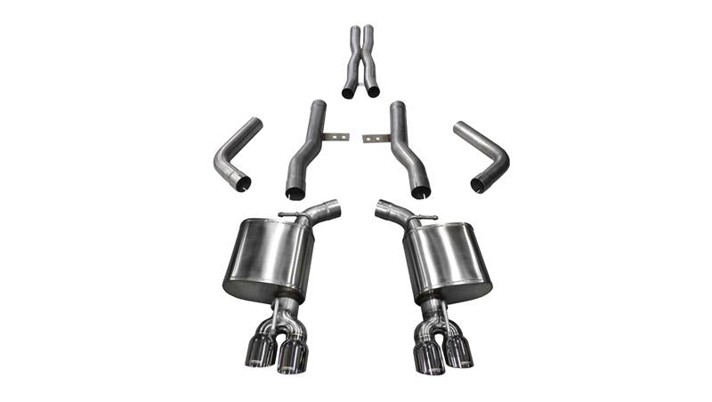 CORSA Performance Corsa 2015-2023 Dodge Challenger Hellcat Dual Rear Exit Extreme Exhaust w/ 3.5in Polished Tips