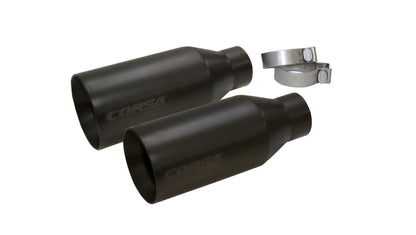 CORSA Performance Corsa 2017-2020 Ford F-150 Raptor 3in Inlet / 5in Outlet Black Cerakote Tip Kit (For Corsa Exh Only)