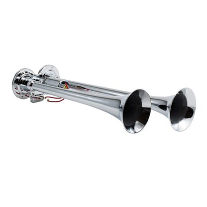 Kleinn Air Horns Kleinn Chrome Dual Horn/ 15In/12.25In - Chrome-Plated Zinc Alloy