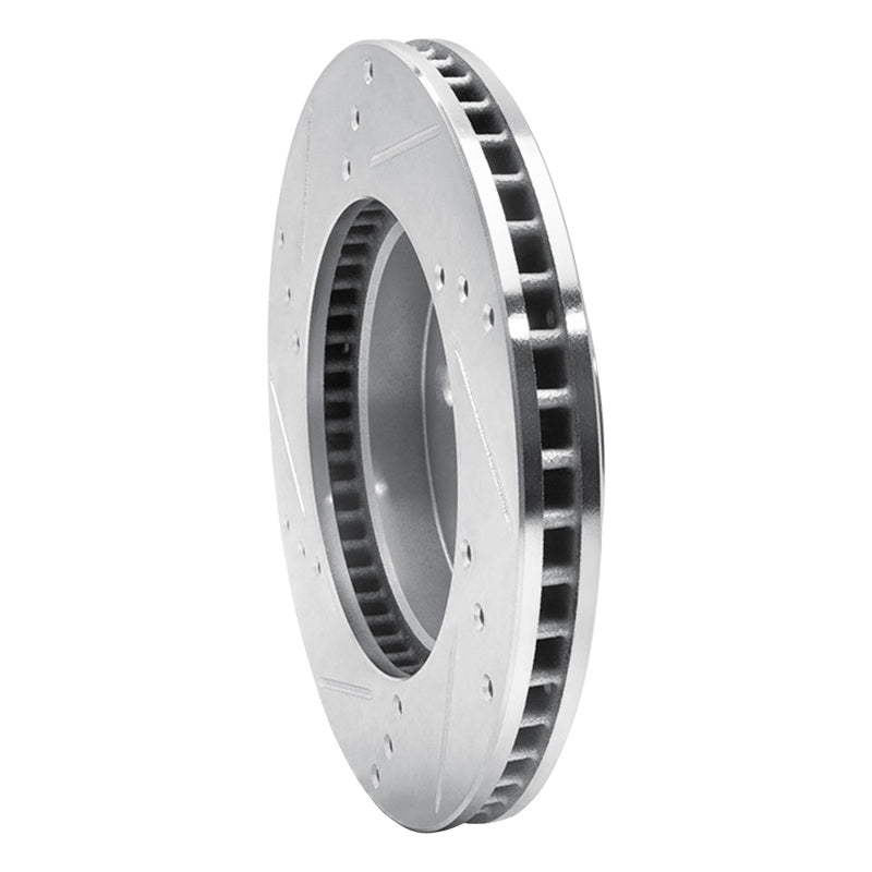 R1 Concepts R1 16-22 Toyota Prius Front Right Drilled & Slotted Silver Brake Rotor