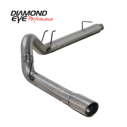 Diamond Eye Performance Diamond Eye KIT 5in DPF-BACK Single SS 08-09 6 4L F250-F350 PCKGD BX46X14X14OD EL-PL