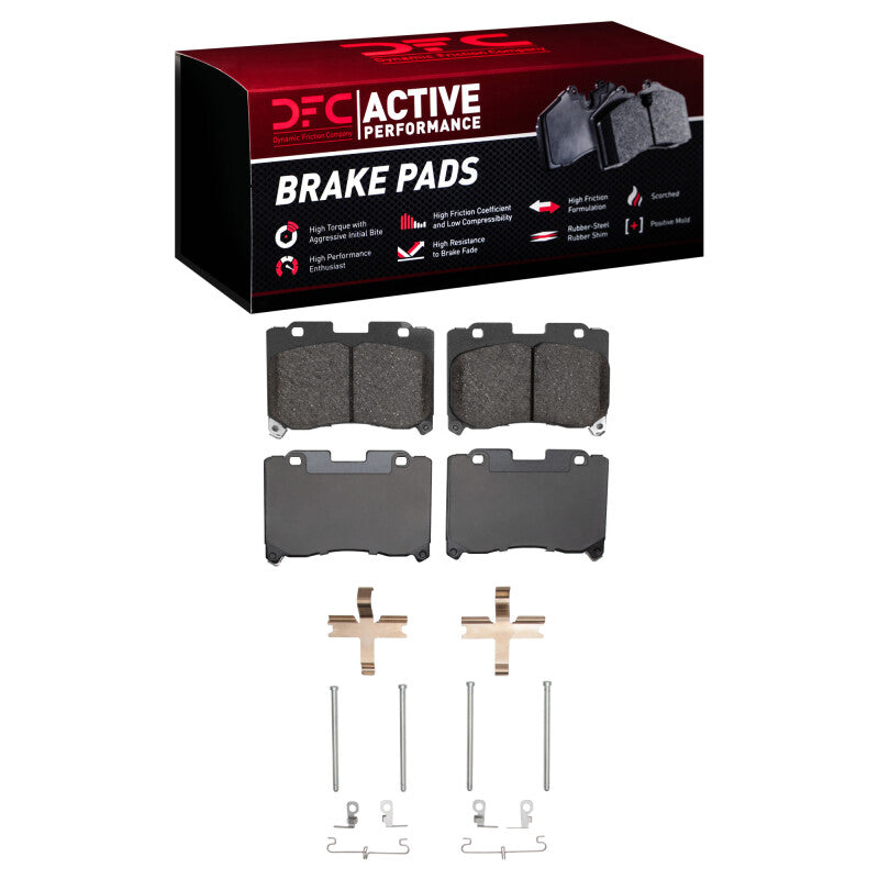 DFC 93-98 Toyota Supra Front Active Performance Pads and Hardware Kit