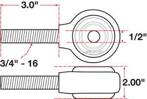SPC Performance xAxis Rod End Ball Joint