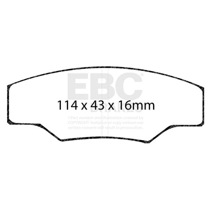 EBC Racing Alcon H-Type RC4463 Calipers / AP Racing CP3228/CP5147 Calipers RP-X Brake Pads