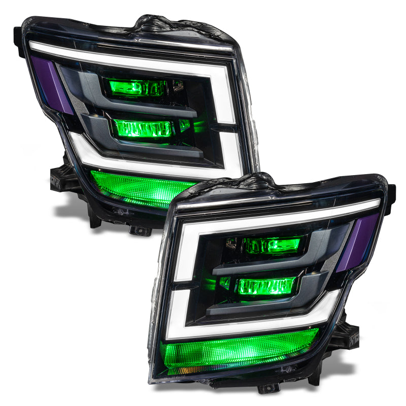 ORACLE Lighting Oracle 21-22 Nissan Titan Demon Eye RGB Headlight Upgrade Kit - ColorSHIFT w/o Controller
