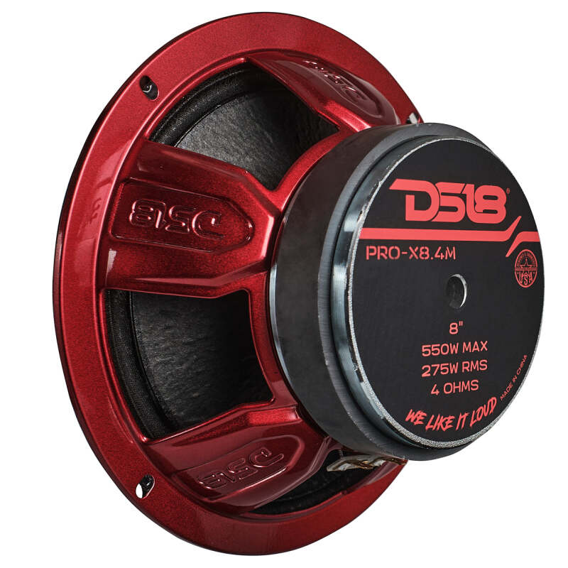 DS18 8in 275 Watts RMS 4 ohm Mid-Range Loudspeaker