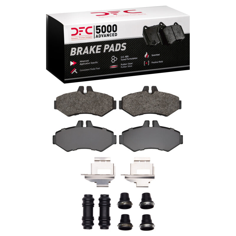 DFC 02-18 Dodge Sprinter 3500 Rear 5000 Advanced Semi Metallic Brake Pads and Hardware Kit