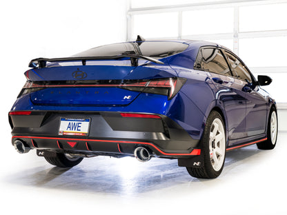 AWE Tuning 22-26 Hyundai Elantra N SwitchPath Cat-Back Exhaust - Chrome Silver Tips