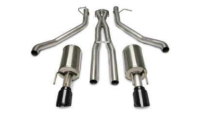 CORSA Performance Corsa 05-06 Pontiac GTO 6L V8 2.5in Sport Cat-Back Exhaust + XPipe w/Dual Exit Single 4in BlackTips