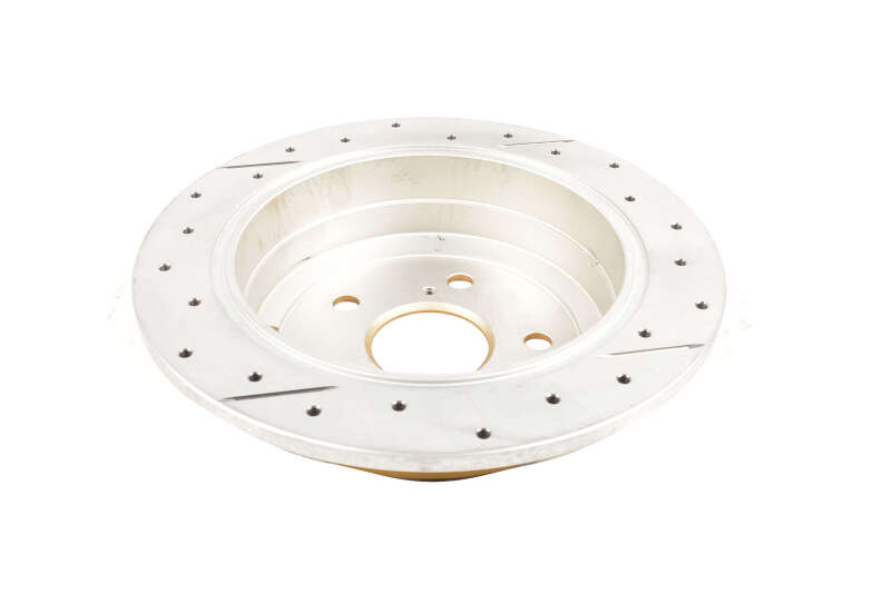 DBA 02-08 Lexus ES300 Rear Street Series Drilled & Slotted Rotor w/Gold Hat