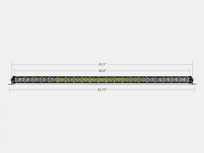 Cali Raised LED Cali Raised 42 Slim Single Row Led Bar Amber
