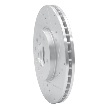 R1 Concepts R1 03-11 Cadillac BLS (Mexico) Front Right Drilled & Slotted Silver Brake Rotor