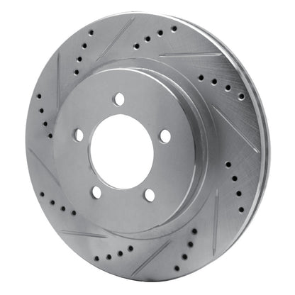 R1 Concepts R1 02-05 Ford Explorer Front Left Drilled & Slotted Silver Brake Rotor